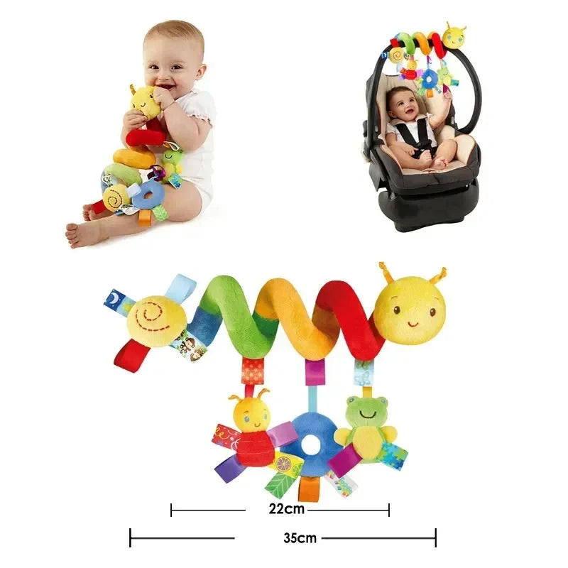 Baby Crib Hanging Rattle Toys with Stroller Spiral Mobile