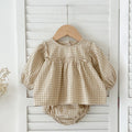 Baby Girl Plaid Tee & Bloomer 2-Piece Set 0-2 Years