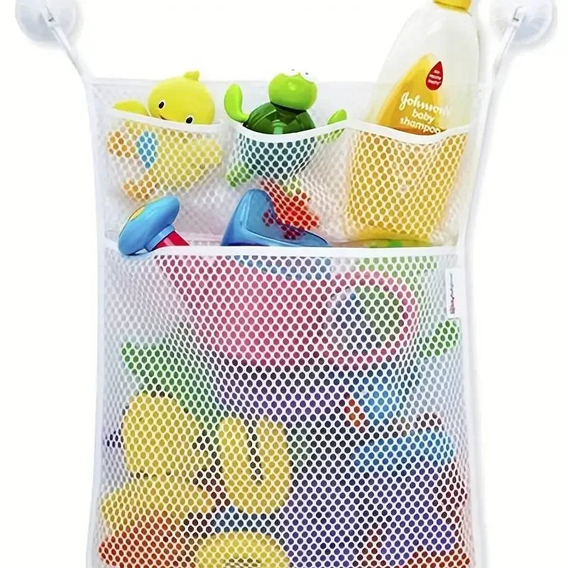 Baby Shower Bath Toy Storage Mesh Bag with Suction Cups