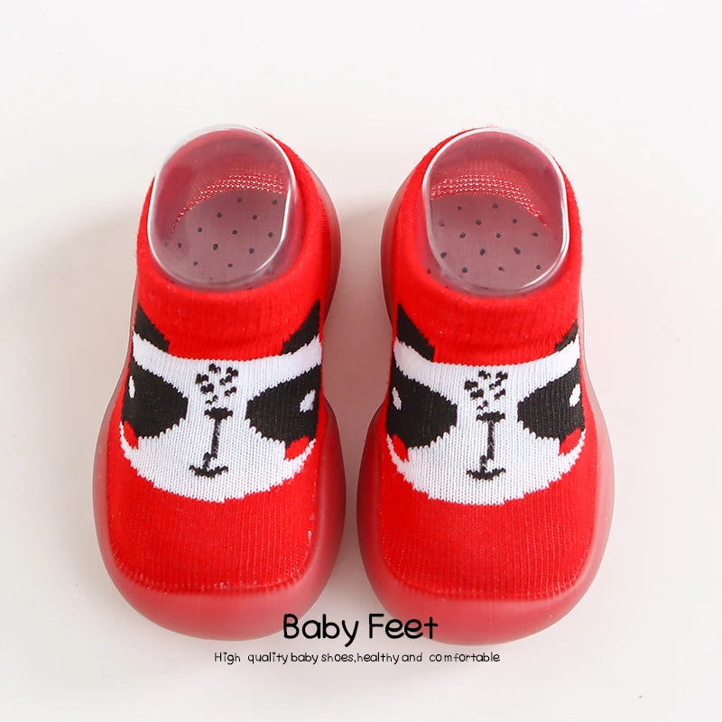 Baby Socks Shoes | Anti-Slip Soft Rubber Animal Style First Walkers