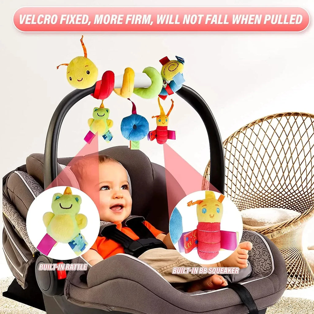 Baby Crib Hanging Rattle Toys with Stroller Spiral Mobile