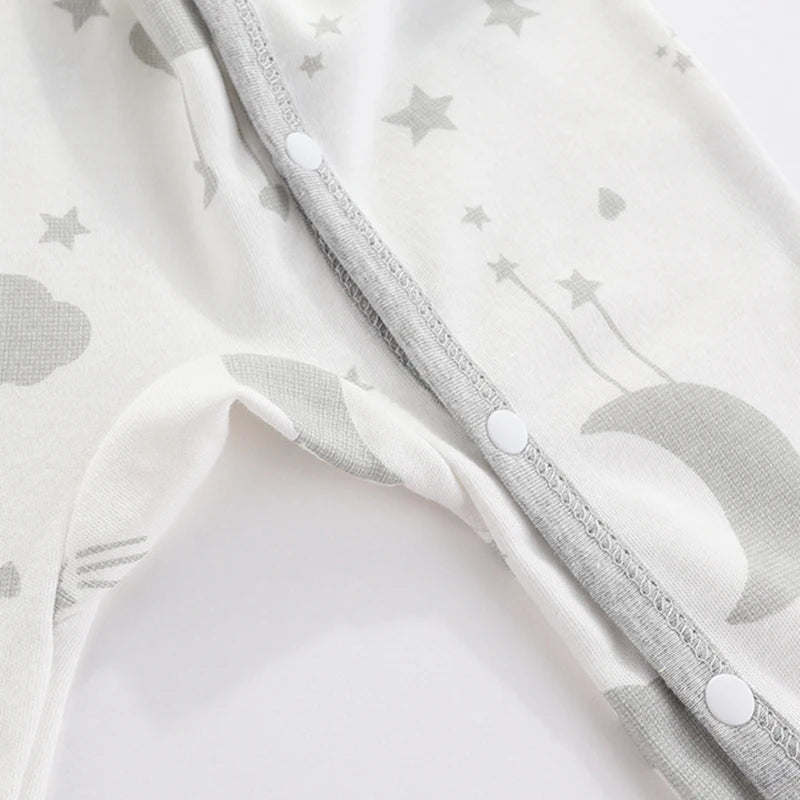 Newborn Baby Bodysuit Romper | Soft Cartoon Print 0-9M