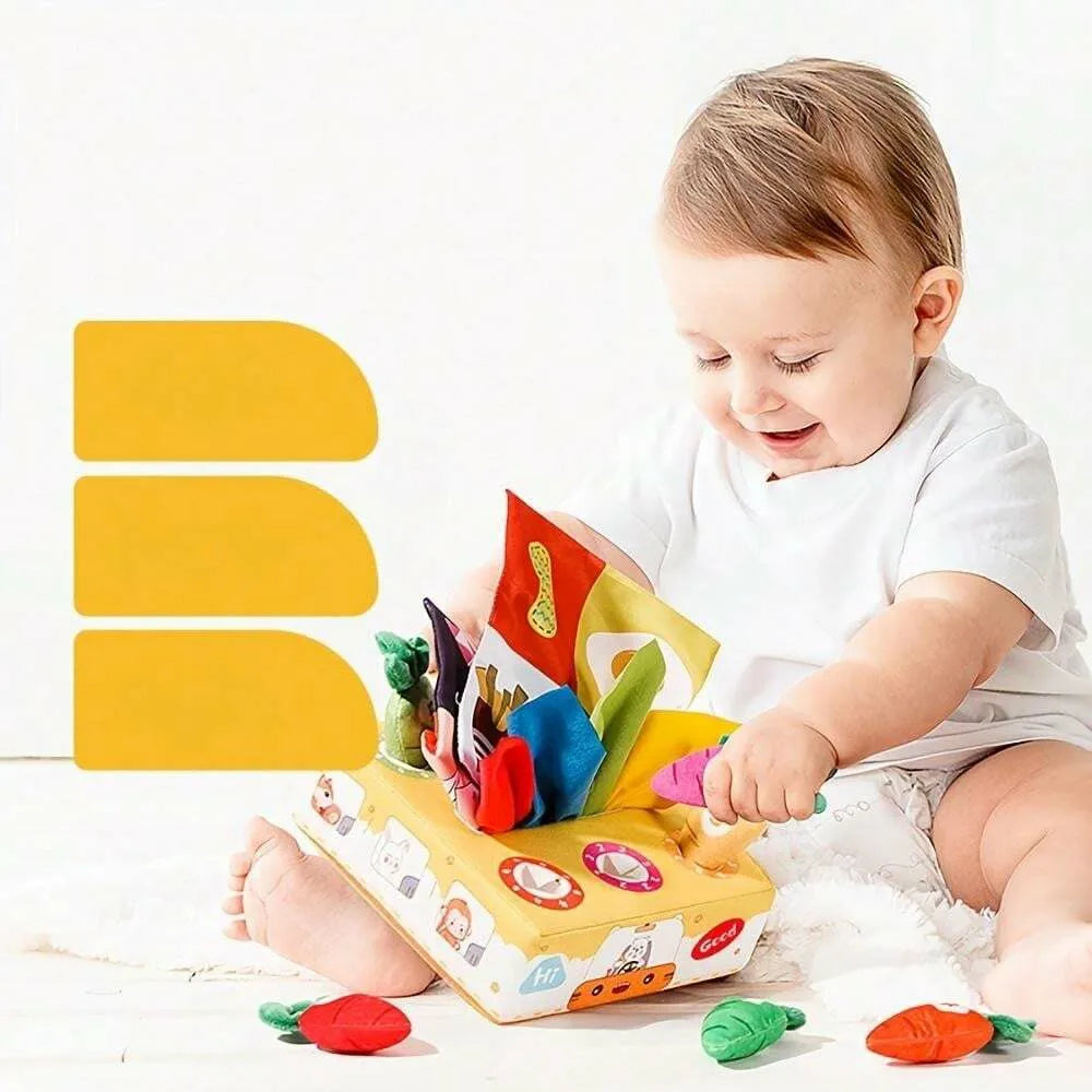 Soft Car Toy Set with Play Mat for Toddlers 12-18M