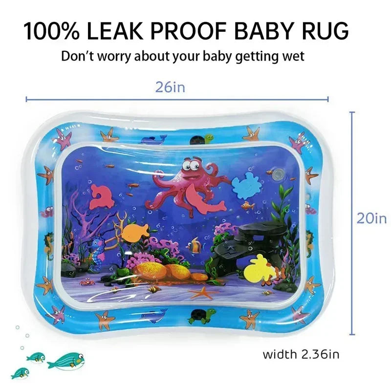 Inflatable Tummy Time Water Play Mat for Infants