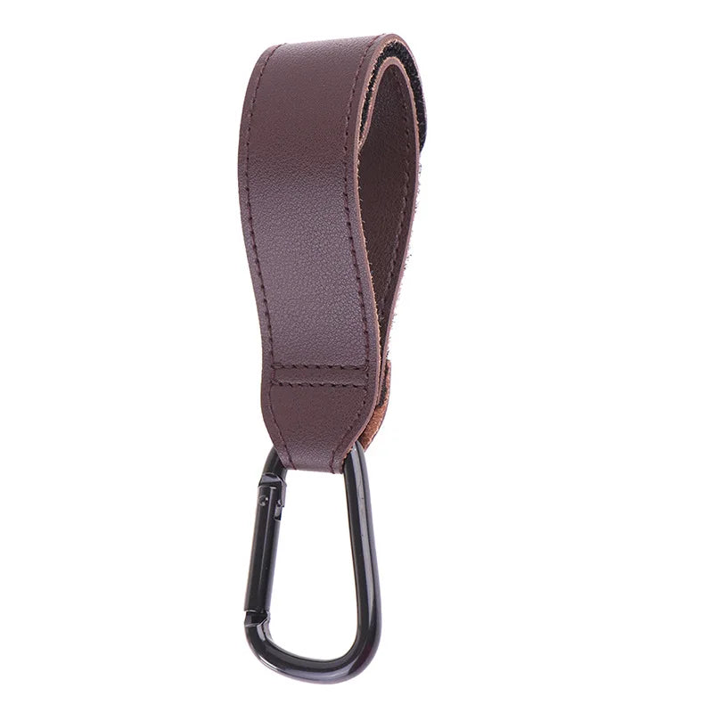 Stroller Hook PU Leather Pram Bag Hanger Organizer