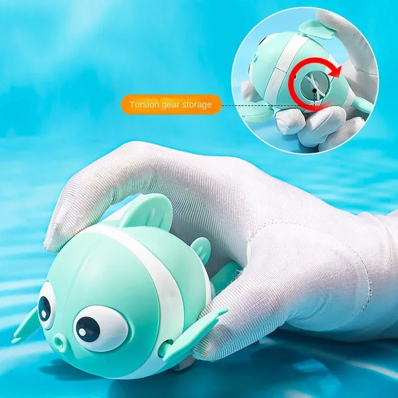 Wind-Up Swimming Fish Clockwork Bath Toy for Toddlers