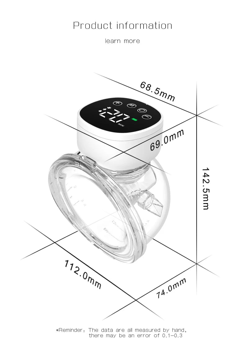 Wearable Hands-Free Electric Breast Pump