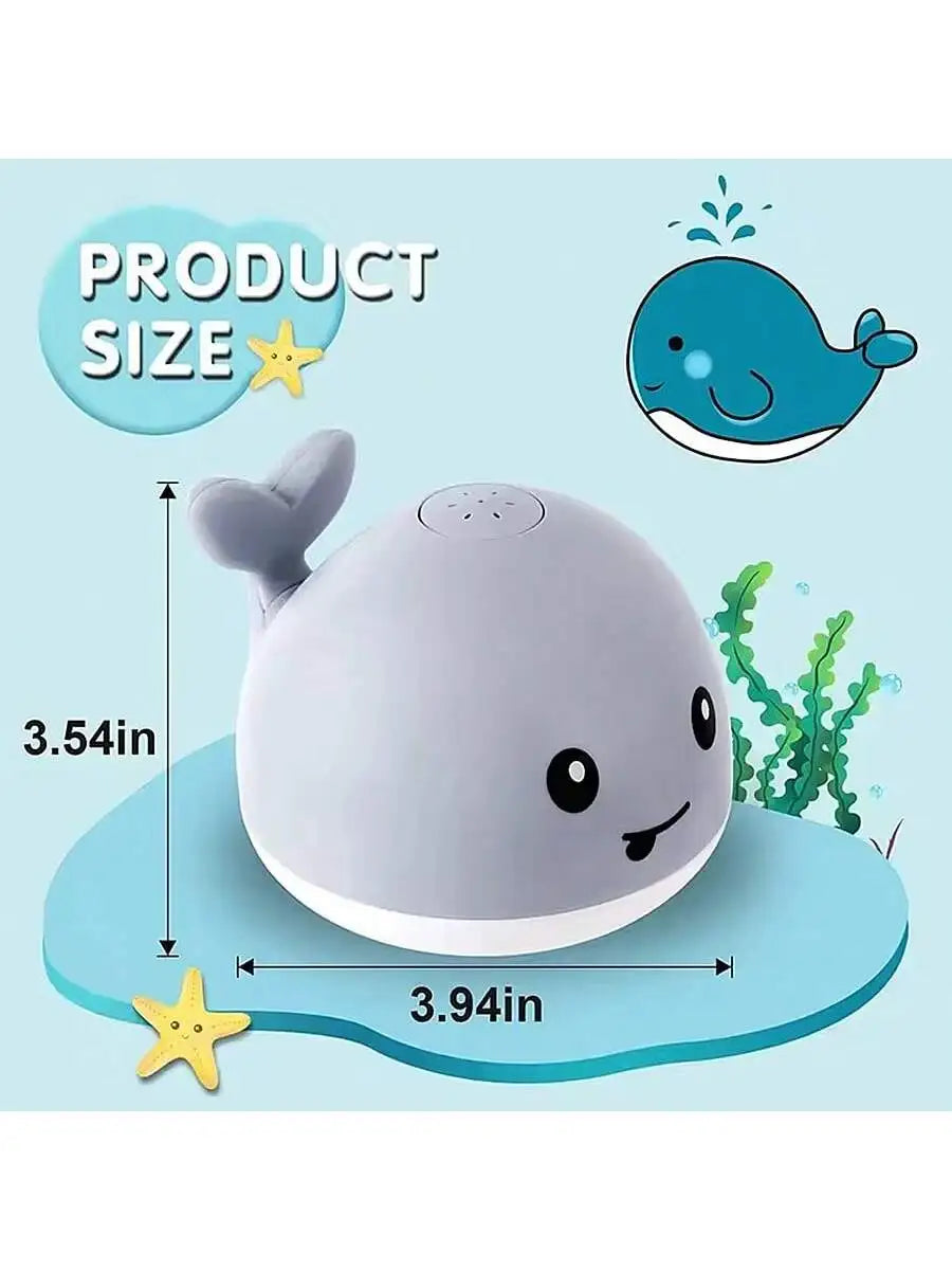 Light-Up Whale Sprinkler Bath Toy for Kids 6-36M