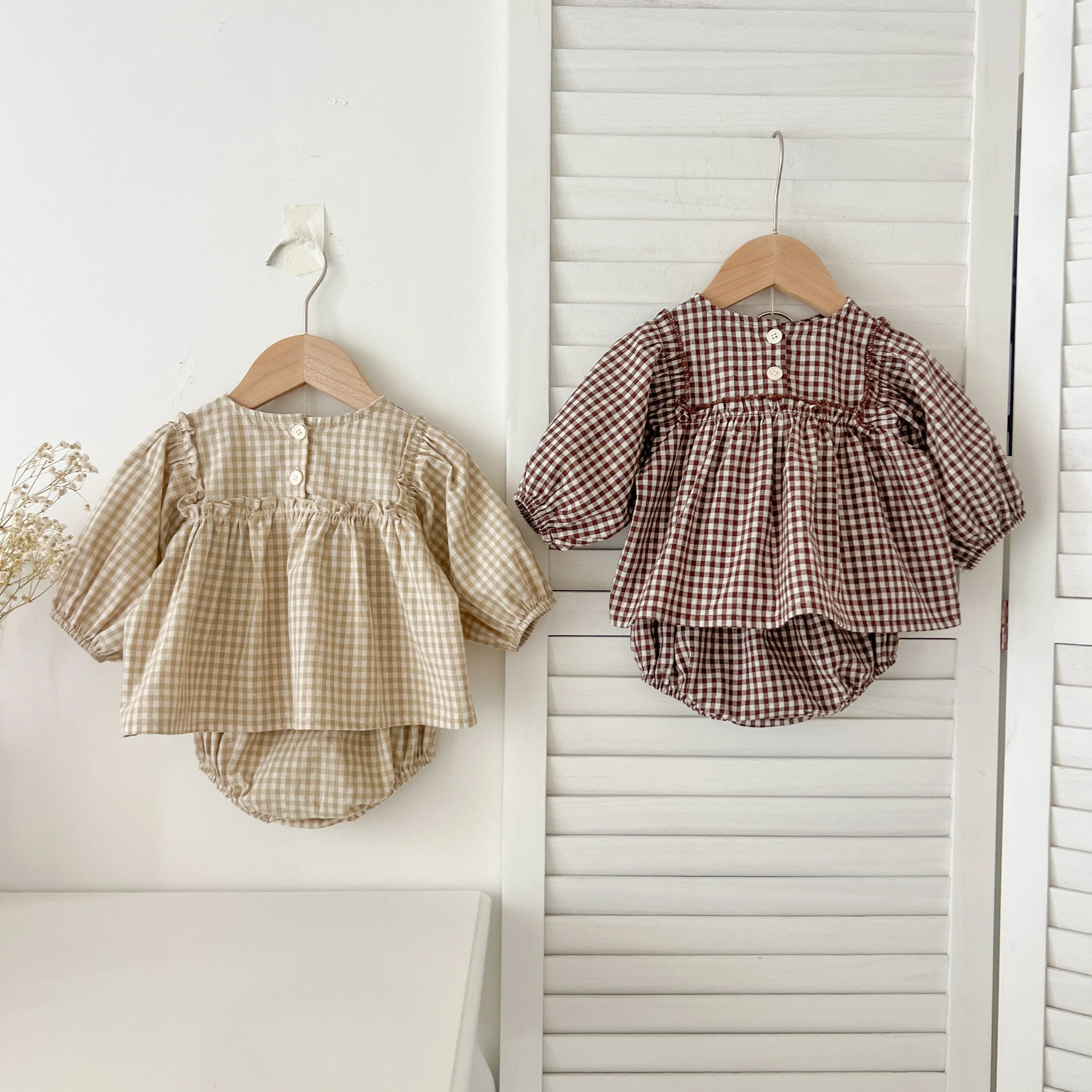 Baby Girl Plaid Tee & Bloomer 2-Piece Set 0-2 Years