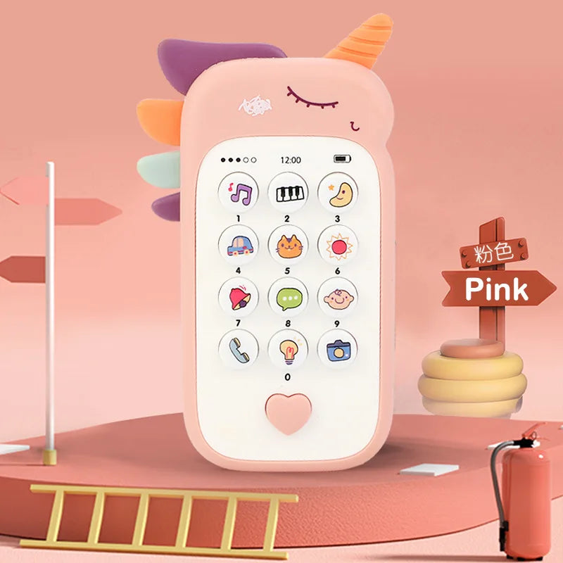 Baby Phone Toy with Music & Teether for Infants