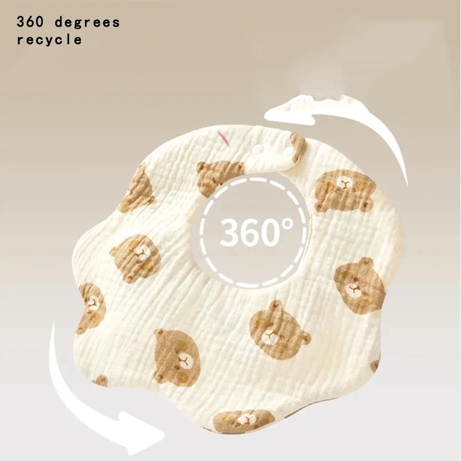 Soft Baby Bibs 3-Pack | Petal Print Feeding Bibs