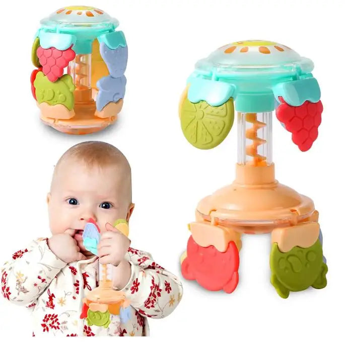Sensory Teething Rattle Toy for Babies 0-36 Months