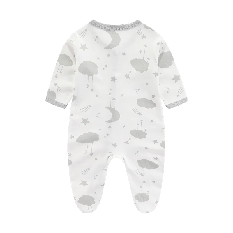 Newborn Baby Bodysuit Romper | Soft Cartoon Print 0-9M