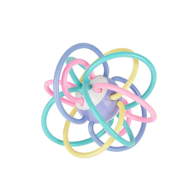 Sensory Teething Rattle Toy for Babies 0-36 Months