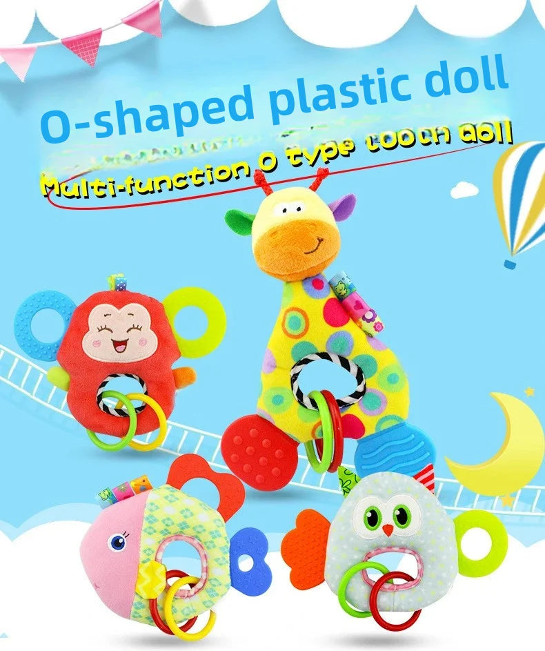 Giraffe Stuffed Plush Teether Doll for Newborns