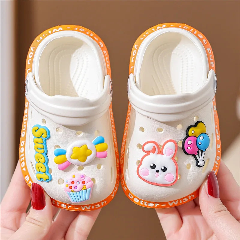Summer Kids Sandals | Soft Anti-Skid Cartoon Hole Shoes for Boys & Girls