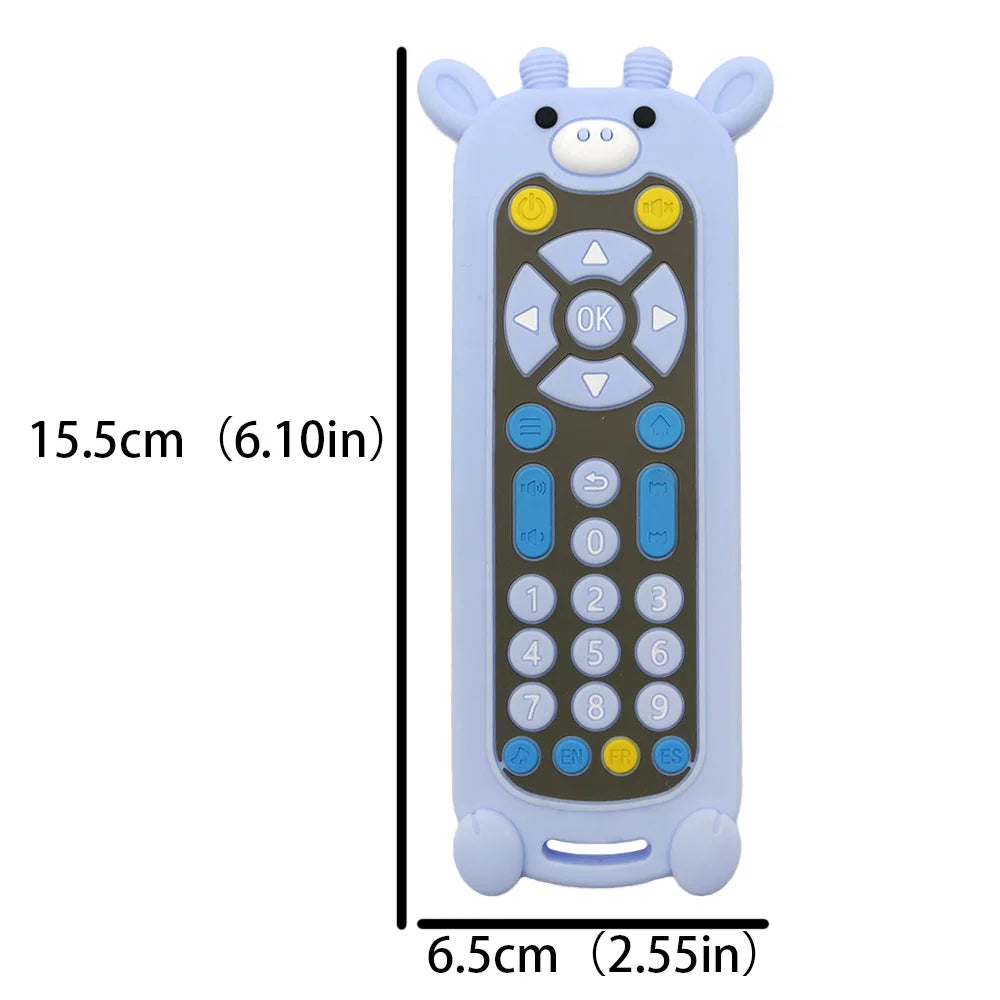 Baby Teether Toy Realistic Cartoon Remote Control