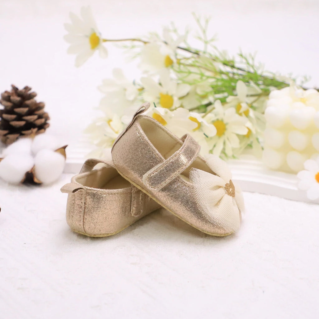 Baby Girl Princess Shoes | Breathable Non-Slip Lace Fashion First Walkers