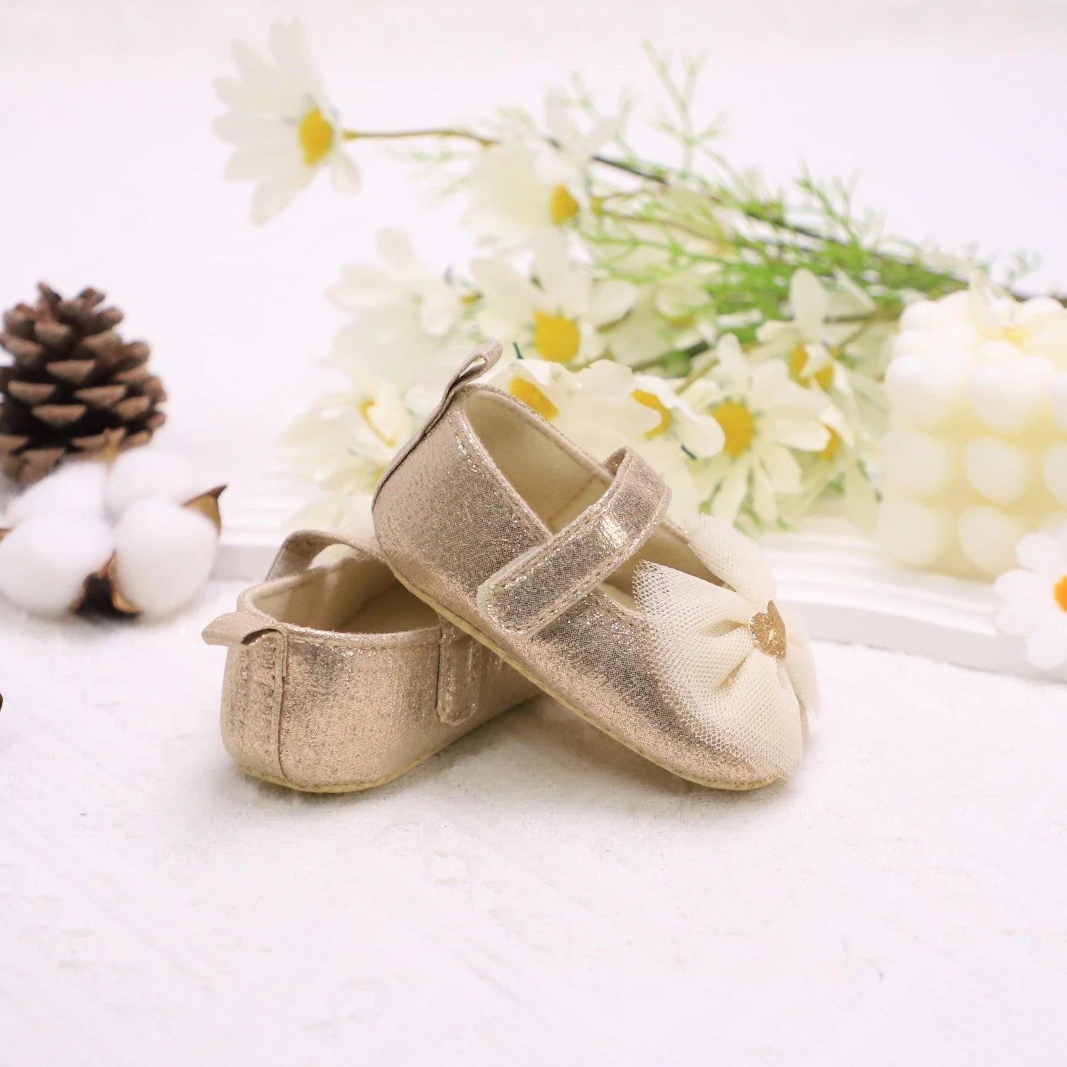 Baby Girl Princess Shoes | Breathable Non-Slip Lace Fashion First Walkers