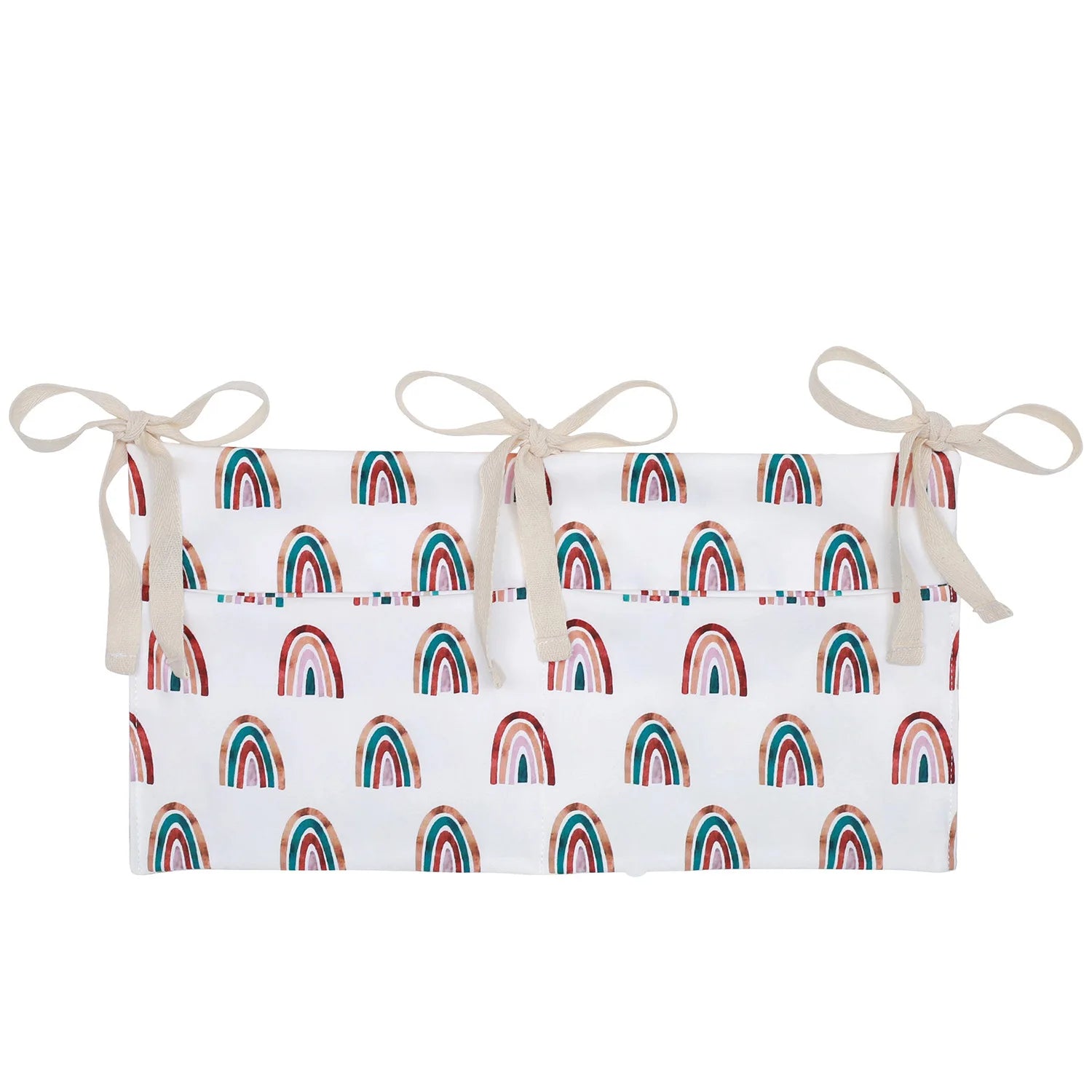 Baby Nursery Crib Organizer Caddy with 2 Pockets