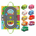 Soft Car Toy Set with Play Mat for Toddlers 12-18M
