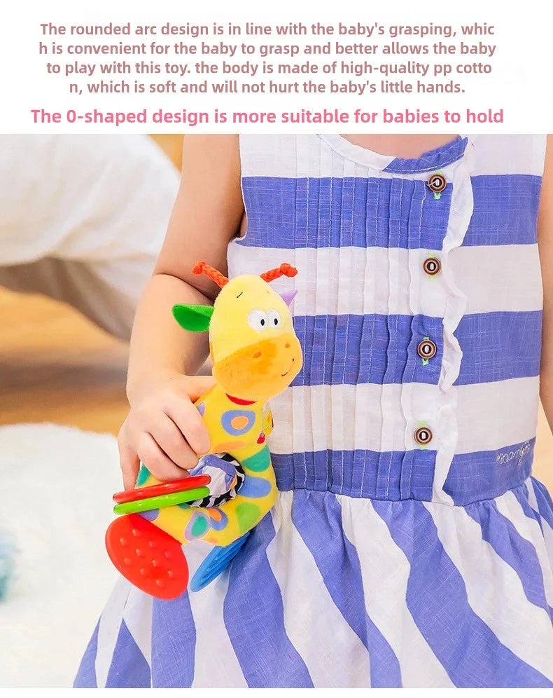 Giraffe Stuffed Plush Teether Doll for Newborns