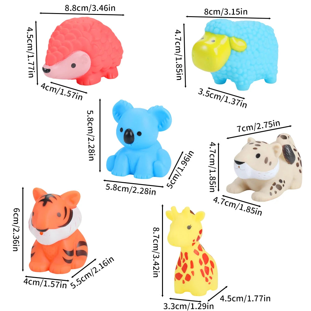 Cute Sea Animal Squeeze Float Bath Toys for Kids