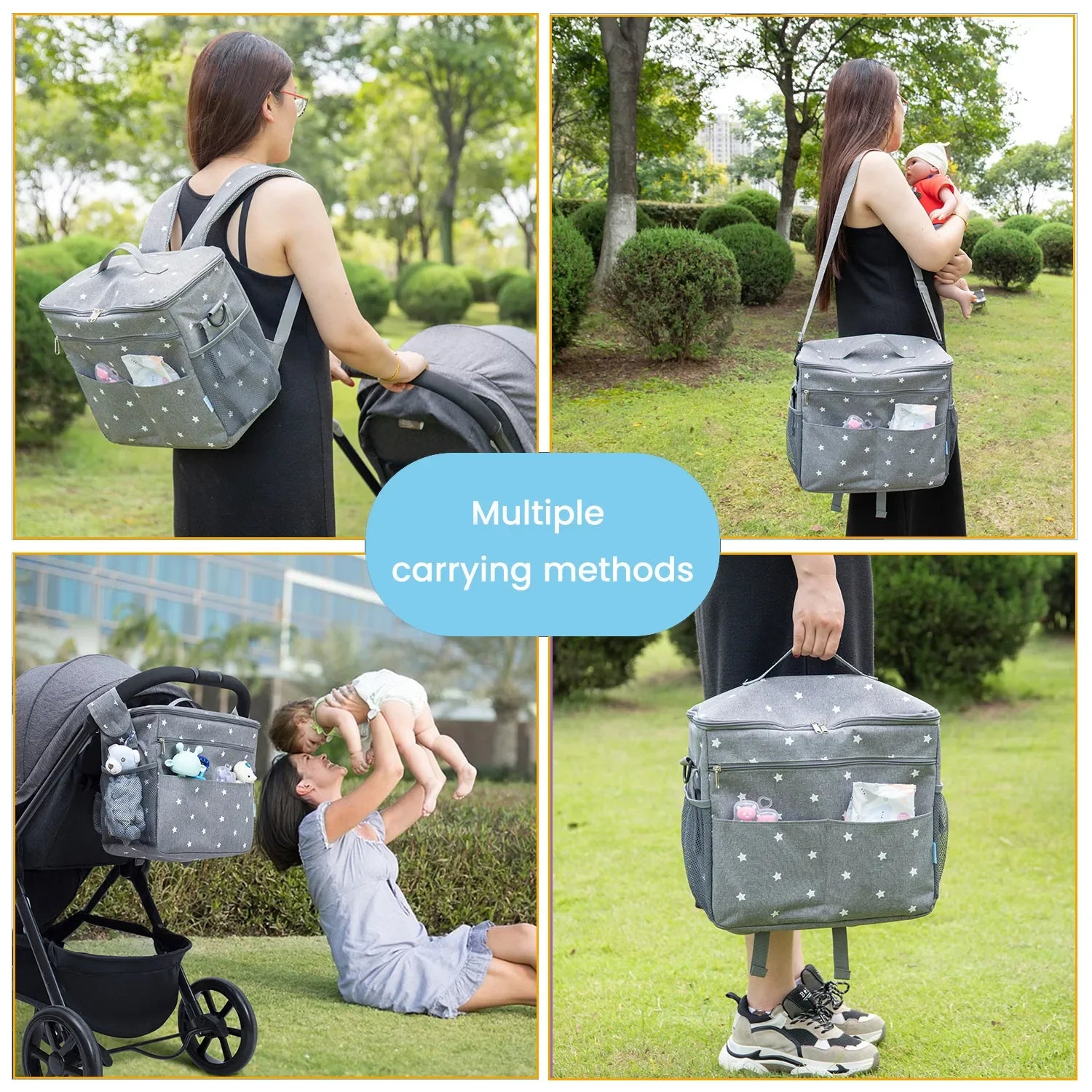 Large Capacity Diaper Backpack for Moms