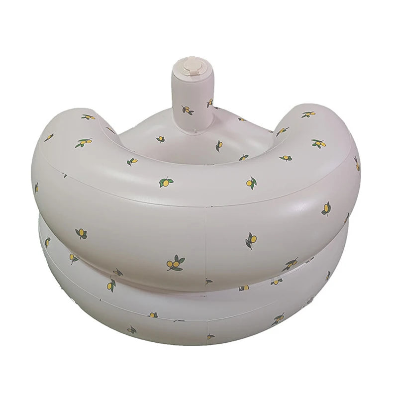 Inflatable Baby Floor Seat with Built-In Air Pump 3-36M