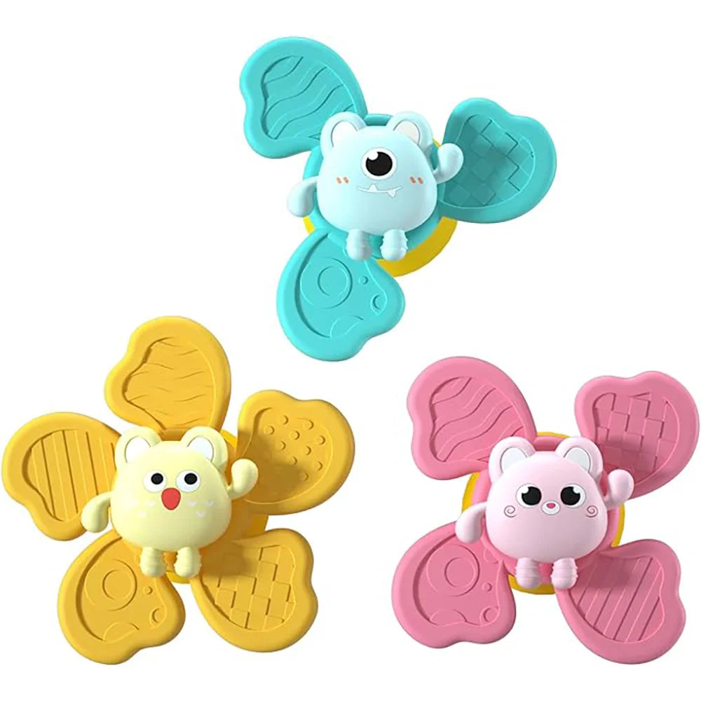 Baby Bath Sucker Spinner Fidget Rattle Toy Set