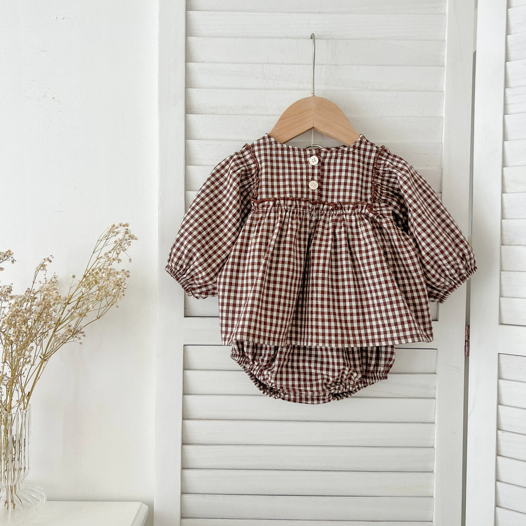 Baby Girl Plaid Tee & Bloomer 2-Piece Set 0-2 Years