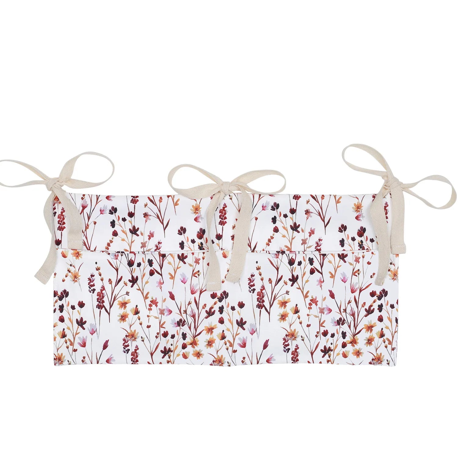 Baby Nursery Crib Organizer Caddy with 2 Pockets