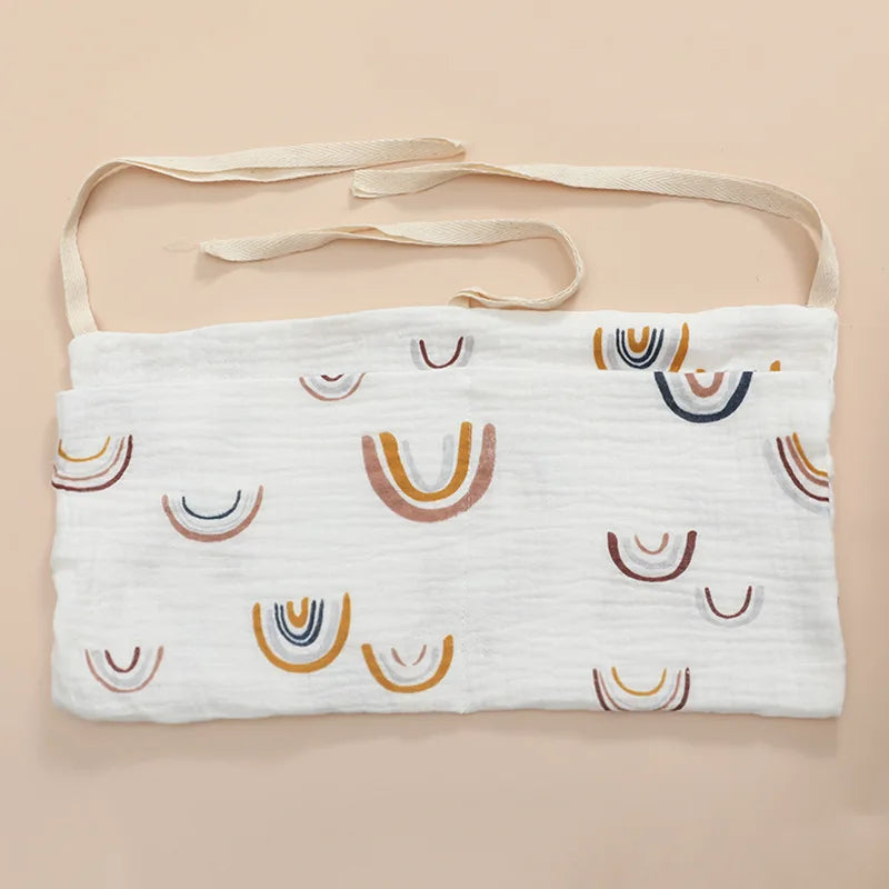 Baby Nursery Crib Organizer Caddy with 2 Pockets