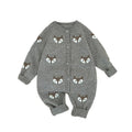 Baby Boy & Girl Cartoon Knit Jumpsuit Autumn Winter Climbing Clothes