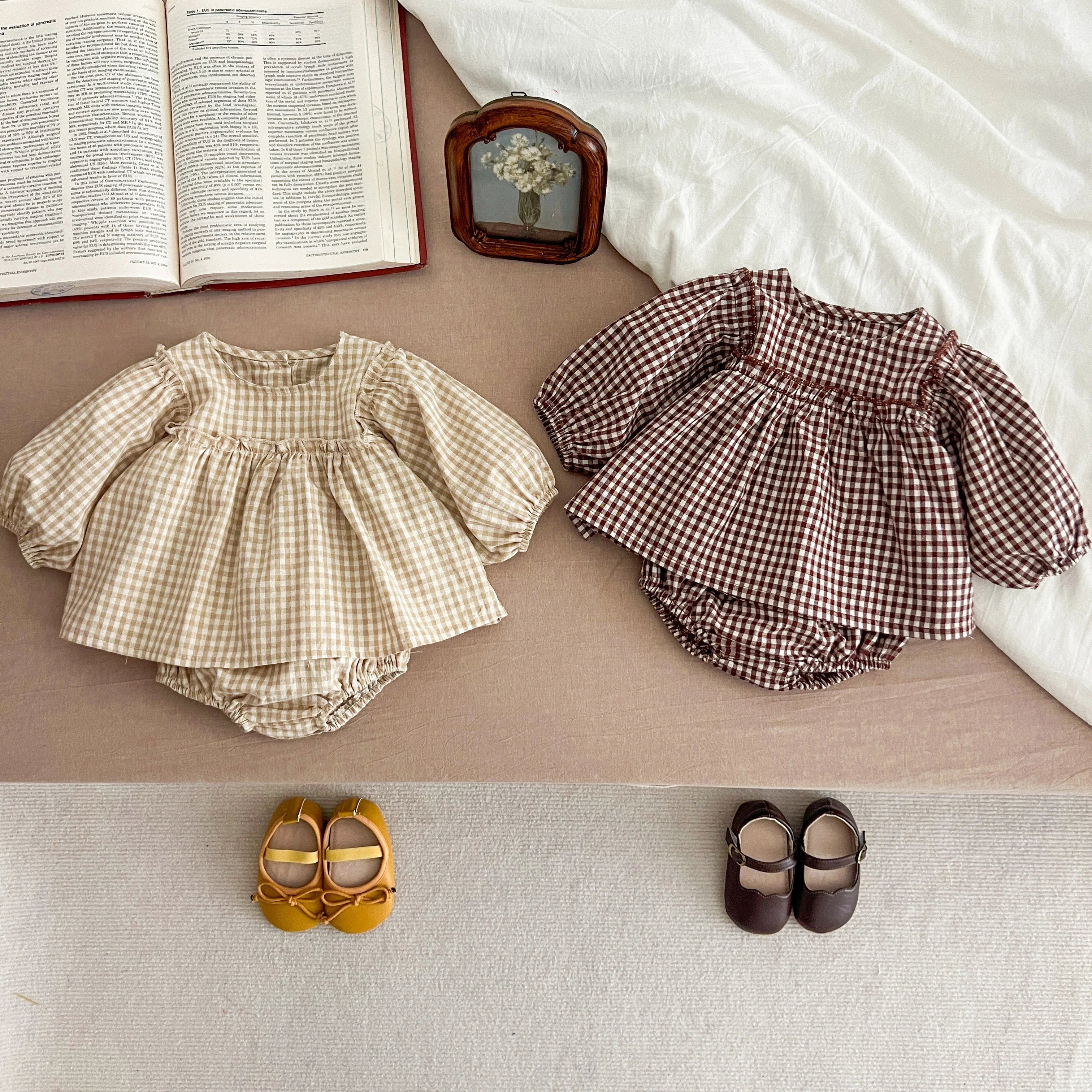 Baby Girl Plaid Tee & Bloomer 2-Piece Set 0-2 Years