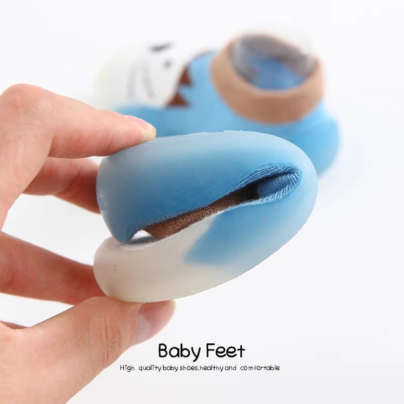 Baby Socks Shoes | Anti-Slip Soft Rubber Animal Style First Walkers