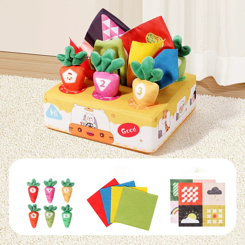 Soft Car Toy Set with Play Mat for Toddlers 12-18M
