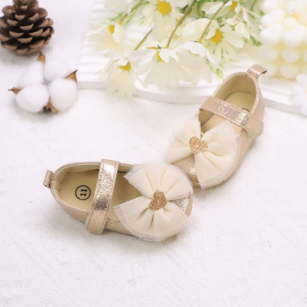 Baby Girl Princess Shoes | Breathable Non-Slip Lace Fashion First Walkers