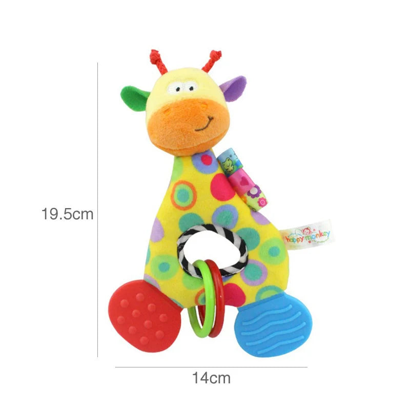 Giraffe Stuffed Plush Teether Doll for Newborns