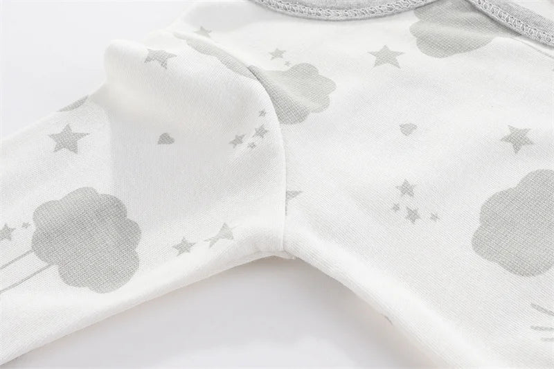 Newborn Baby Bodysuit Romper | Soft Cartoon Print 0-9M