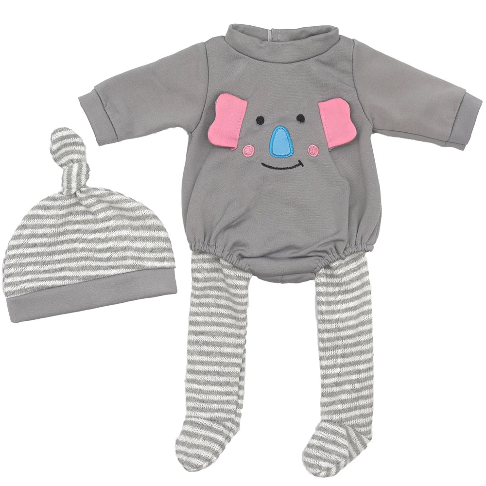 Baby Doll Outfits Set with Shoes for 13-18 Inch Dolls