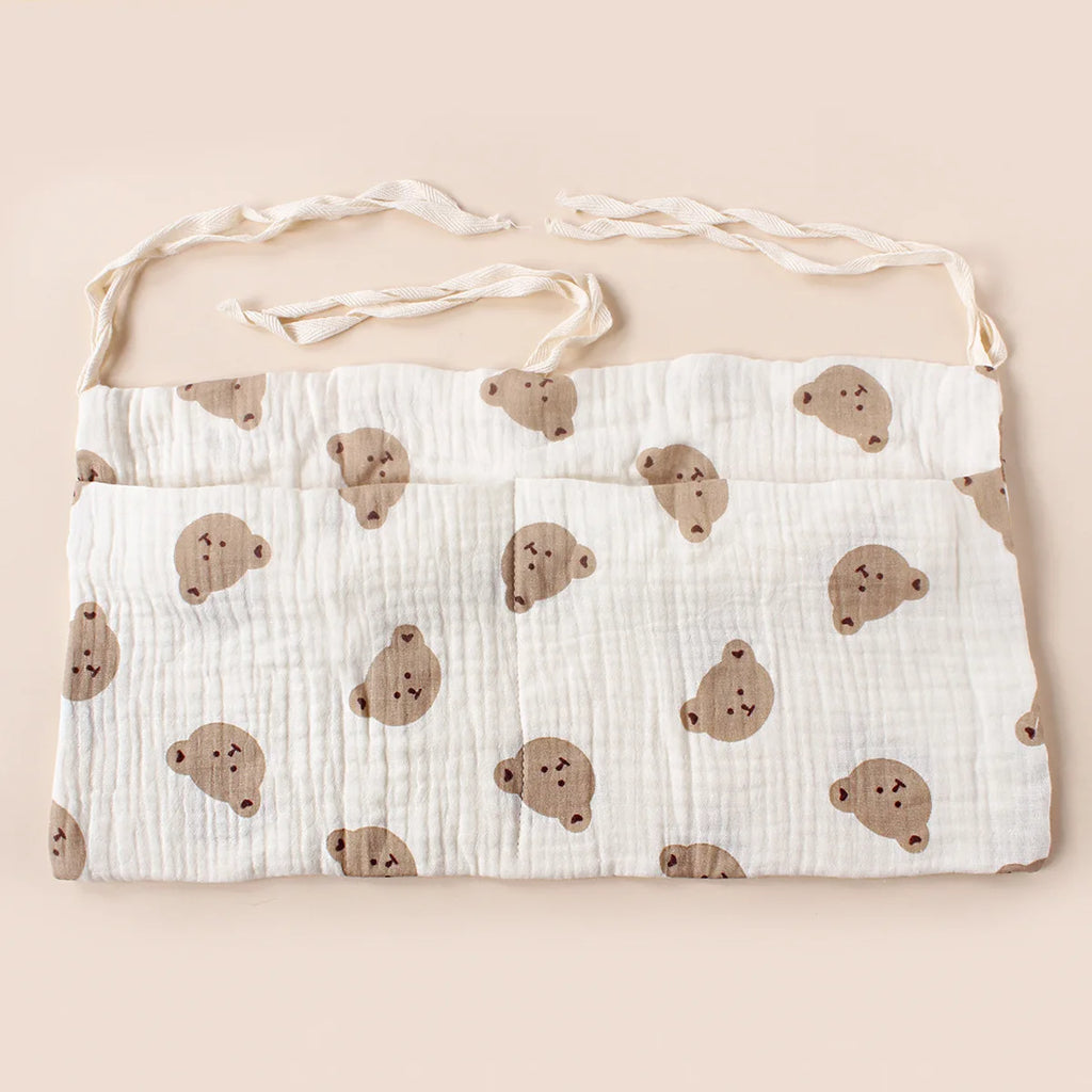 Baby Nursery Crib Organizer Caddy with 2 Pockets