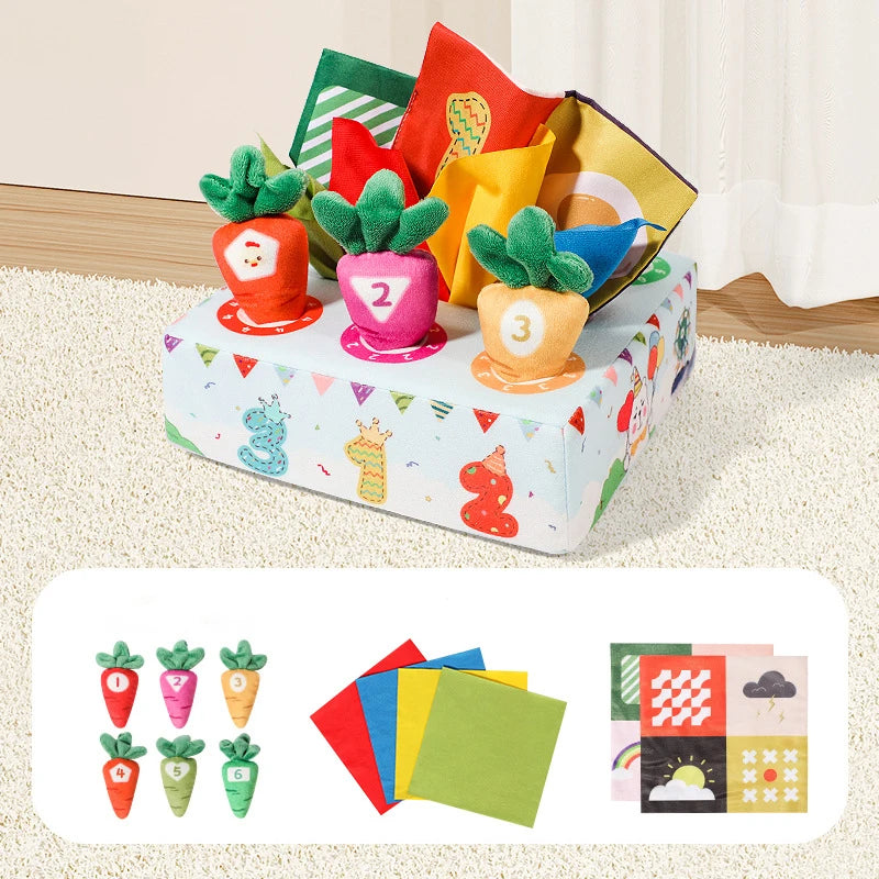 Soft Car Toy Set with Play Mat for Toddlers 12-18M