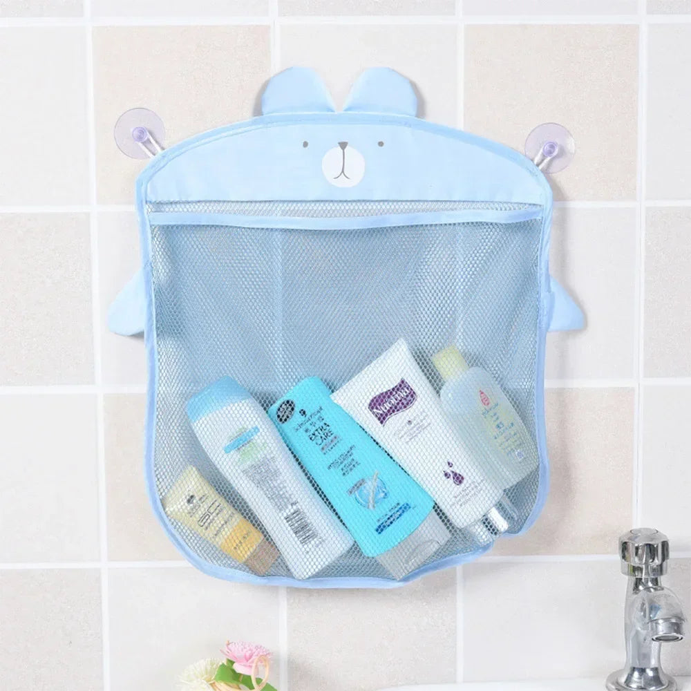 Animal Bath Toy Mesh Bag Organizer with Suction Cups