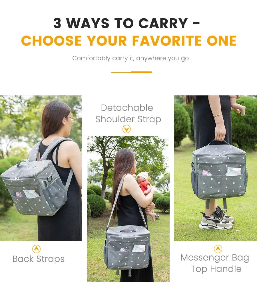 Large Capacity Diaper Backpack for Moms