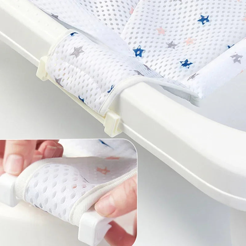 Baby Bath Net Mat with Anti-Slip Bathtub Seat Cushion