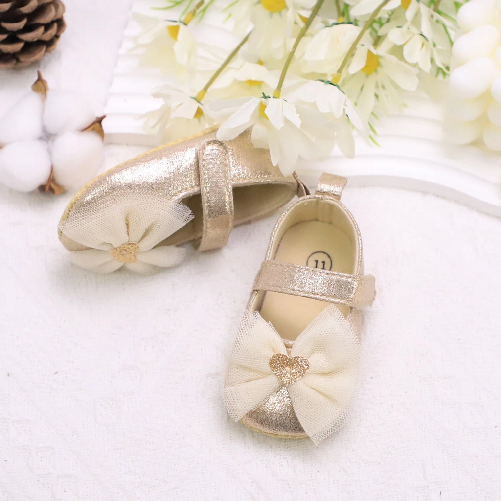 Baby Girl Princess Shoes | Breathable Non-Slip Lace Fashion First Walkers
