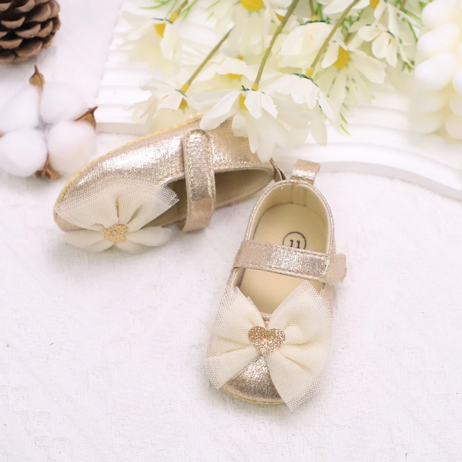 Baby Girl Princess Shoes | Breathable Non-Slip Lace Fashion First Walkers