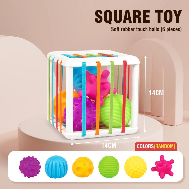 Montessori Colorful Blocks Sorting Game for Babies