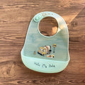 Waterproof Silicone Baby Bib | Adjustable Cartoon Animal Print for Boys & Girls